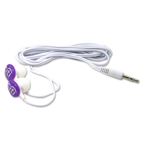 Colorful Button Style Earbuds with 3.5mm Connector Jack