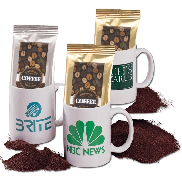 Custom 11 oz Ceramic Mug with Coffee