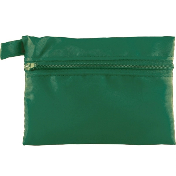 Custom Zippered Bag With Keychain Loop