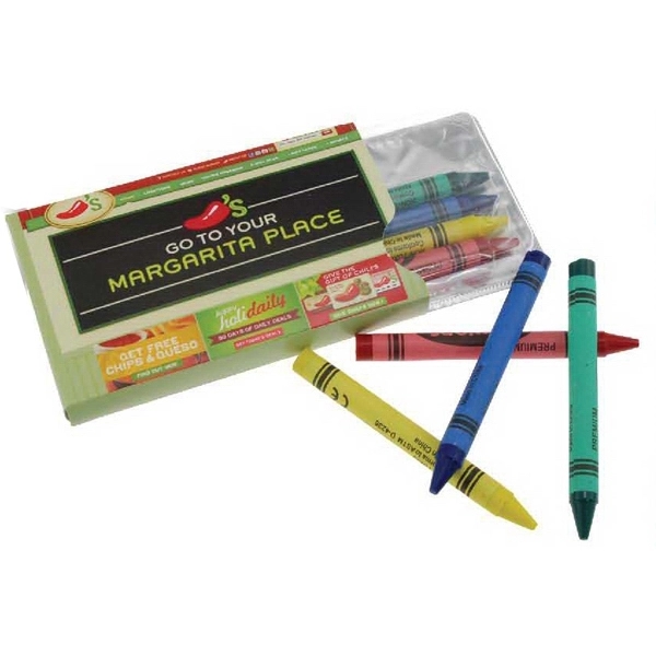 Crayons in Blister Pack with Sleeve