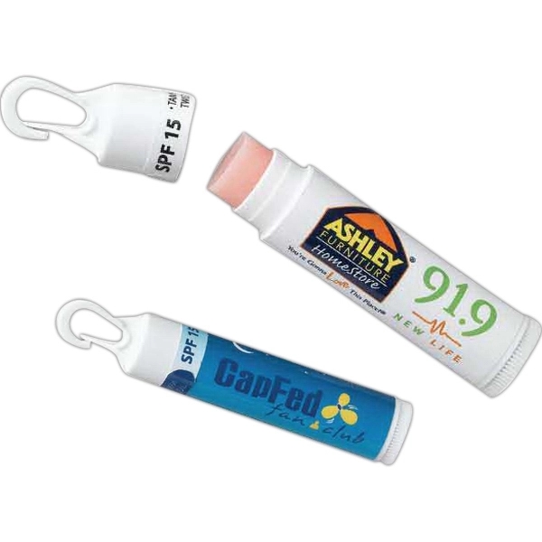 Custom Lip balm with Clip SPF 15 - USA Made