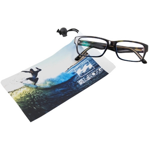 Full color drawstring microfiber smartphone & eyeglass case