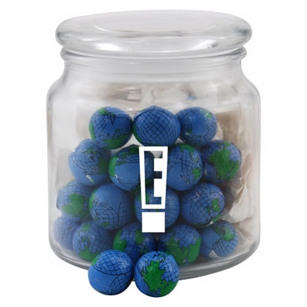 Chocolate Globes in a Glass Jar with Lid