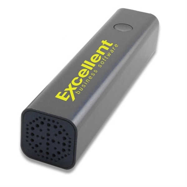 Custom Bluetooth Speaker Power Bank in Microfiber Bag