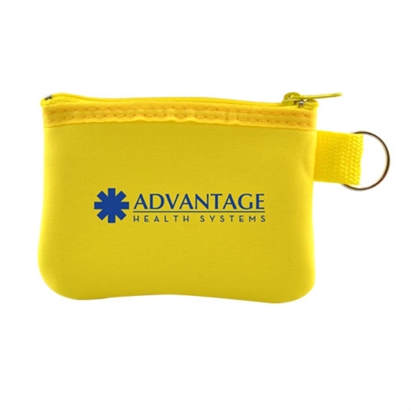Custom Zip Pouch with Key Ring