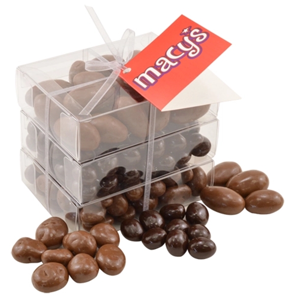 3 Way Chocolate Stack Acetate Tower