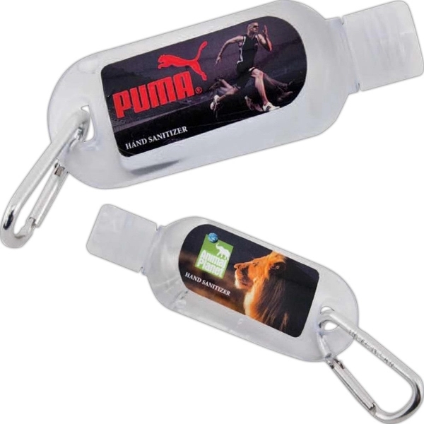 Custom 2 oz Hand Sanitizer with Carabiner