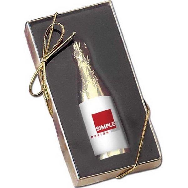 Custom 1 oz Chocolate Champagne Bottle in Gift Box