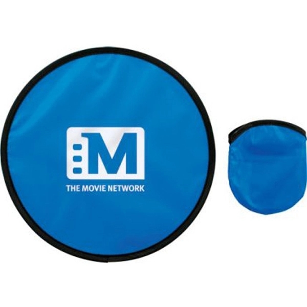 Custom 10" Folding Flying Disk with Pouch