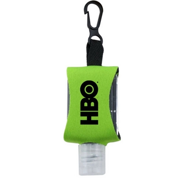.5 oz Hand Sanitizer Gel in Neoprene Keychain Case