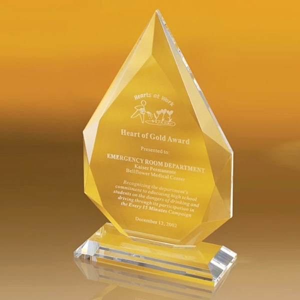 Custom Teardrop Shaped Plaque 7 3/4"