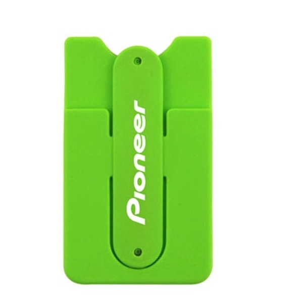 Silicone Smartphone Wallet With Stand & Cord Organizer
