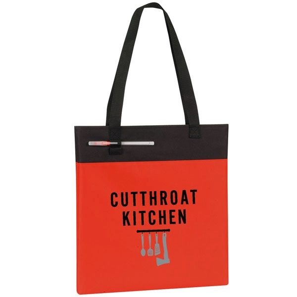 600D Polyester Reusable Tote Bag w/ Handle for Outdoor Event - 600D Polyester Reusable Tote Bag w/ Handle for Outdoor Event - Image 4 of 4