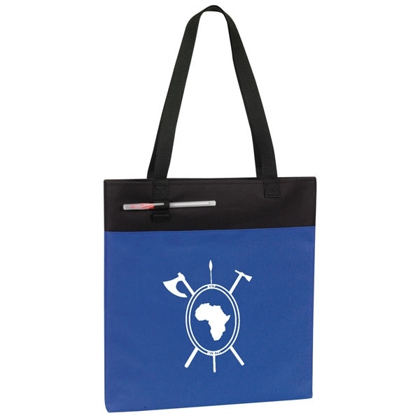 600D Polyester Reusable Tote Bag w/ Handle for Outdoor Event - 600D Polyester Reusable Tote Bag w/ Handle for Outdoor Event - Image 3 of 4