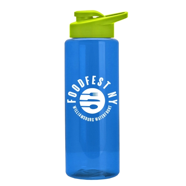 Custom 32 oz. Poly-Clear Plastic Water Bottles