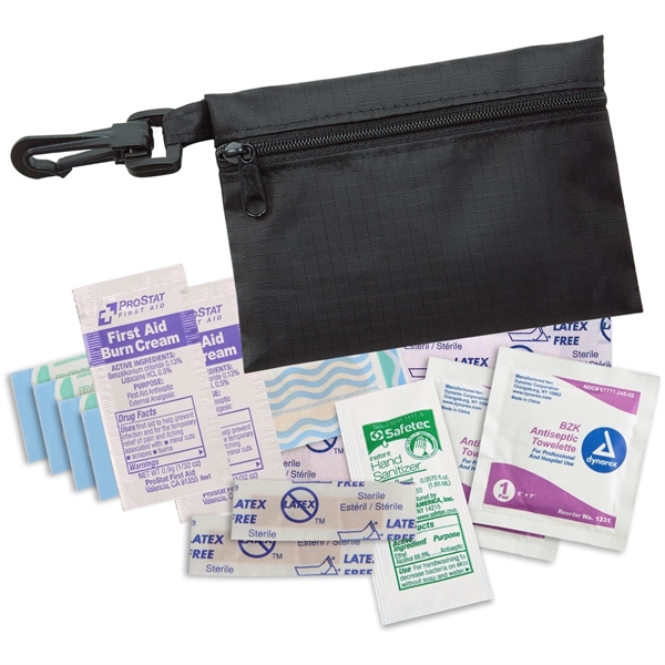 Ripstop Mini First Aid Kit with Clip - Ripstop Mini First Aid Kit with Clip - Image 11 of 11