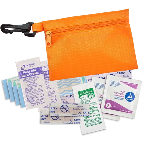 Ripstop Mini First Aid Kit with Clip - Ripstop Mini First Aid Kit with Clip - Image 5 of 11