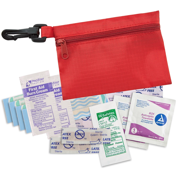 Ripstop Mini First Aid Kit with Clip - Ripstop Mini First Aid Kit with Clip - Image 7 of 11