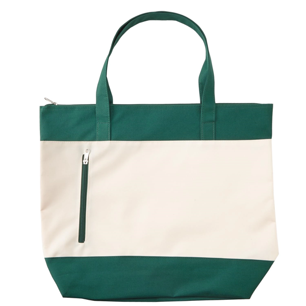 Shoreline Boat Tote Bag with Zipper - Shoreline Boat Tote Bag with Zipper - Image 2 of 5