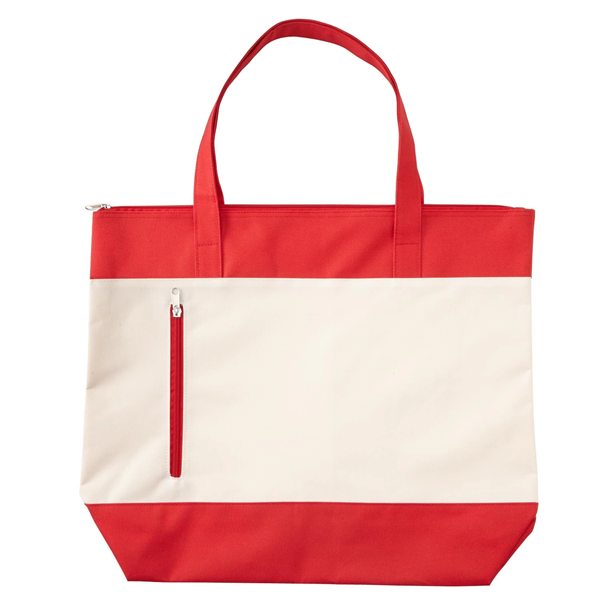 Shoreline Boat Tote Bag with Zipper - Shoreline Boat Tote Bag with Zipper - Image 1 of 5