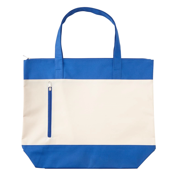 Shoreline Boat Tote Bag with Zipper - Shoreline Boat Tote Bag with Zipper - Image 4 of 5