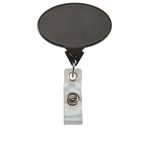 Oval Shaped Retractable Badge Reel - Oval Shaped Retractable Badge Reel - Image 1 of 9