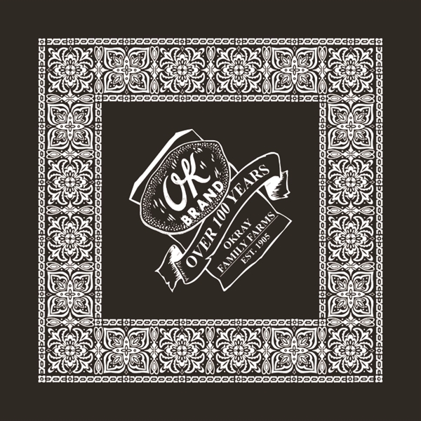 Open Center Paisley Bandanna - USA Made - Open Center Paisley Bandanna - USA Made - Image 1 of 2