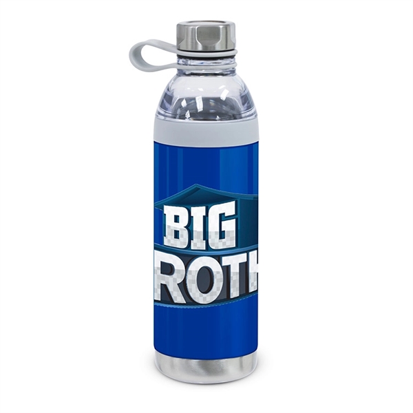 Custom Dual Opening Stainless Steel Water Bottle - 20 Oz.