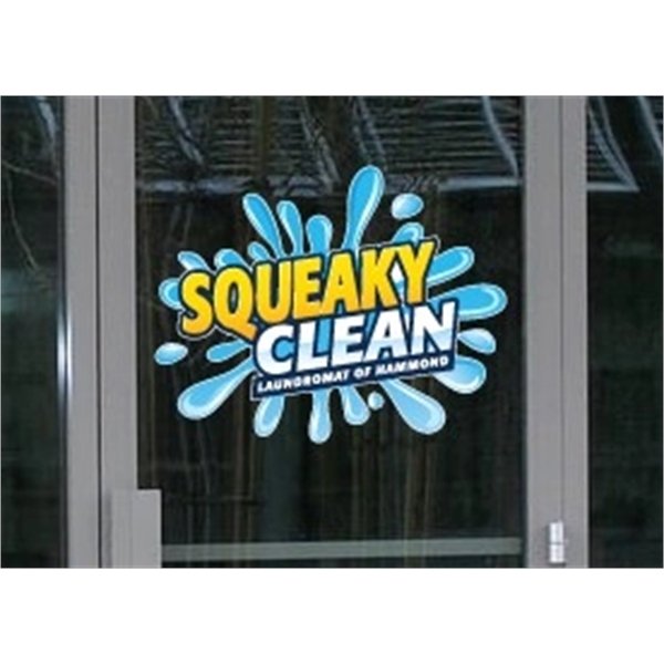 Window Clings 48" x 36" - Back Adhesive - Window Clings 48" x 36" - Back Adhesive - Image 0 of 5