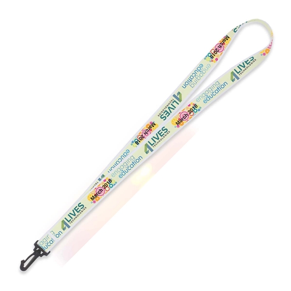 3/4" Super Soft Polyester Multi-Color Sublimation Lanyard