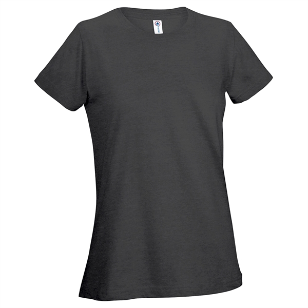 Printed Delta Apparel Ladies 30/1's Soft Spun Tee - Printed Delta Apparel Ladies 30/1's Soft Spun Tee - Image 22 of 33