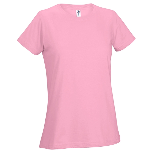 Printed Delta Apparel Ladies 30/1's Soft Spun Tee - Printed Delta Apparel Ladies 30/1's Soft Spun Tee - Image 27 of 33