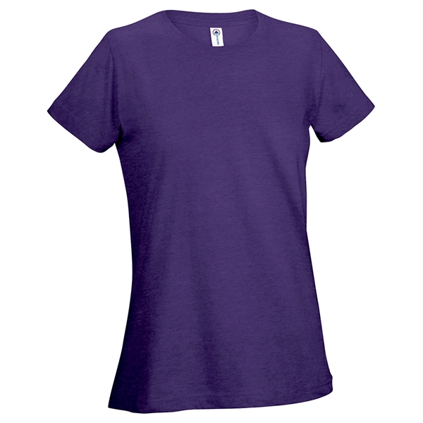 Printed Delta Apparel Ladies 30/1's Soft Spun Tee - Printed Delta Apparel Ladies 30/1's Soft Spun Tee - Image 28 of 33