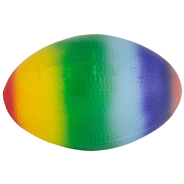 Squeezies® Rainbow Football Stress Relievers | Plum Grove