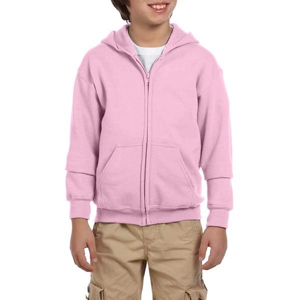 Gildan® HeavyBlend Youth Full Zipper Hooded Sweatshirt - Gildan® HeavyBlend Youth Full Zipper Hooded Sweatshirt - Image 6 of 16