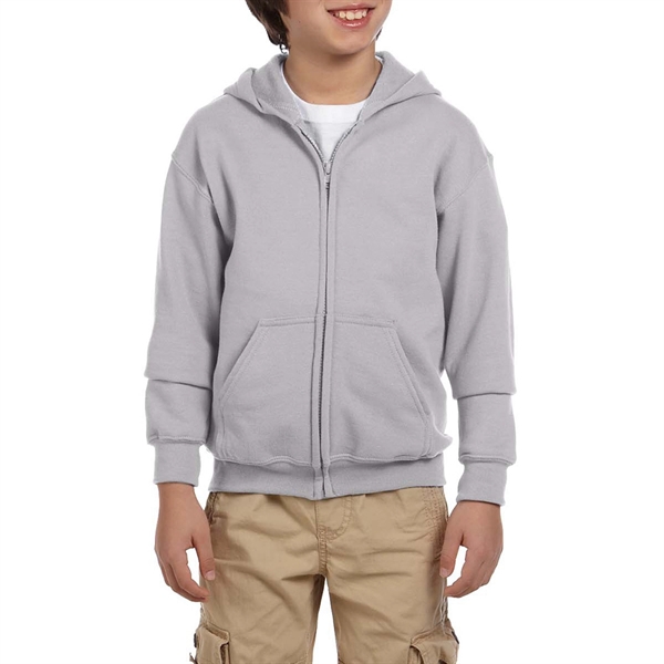 Gildan® HeavyBlend Youth Full Zipper Hooded Sweatshirt - Gildan® HeavyBlend Youth Full Zipper Hooded Sweatshirt - Image 16 of 16