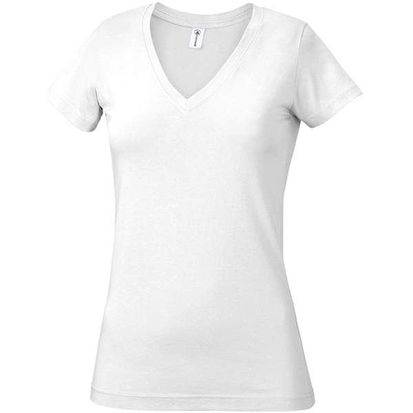 Printed Delta Apparel Junior V-Neck Tee - Printed Delta Apparel Junior V-Neck Tee - Image 20 of 26