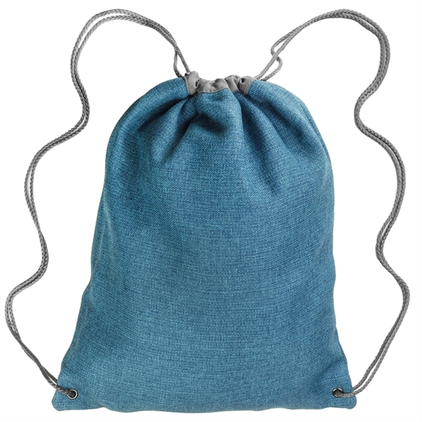 Cromwell Linen Drawstring Backpacks - Cromwell Linen Drawstring Backpacks - Image 6 of 8