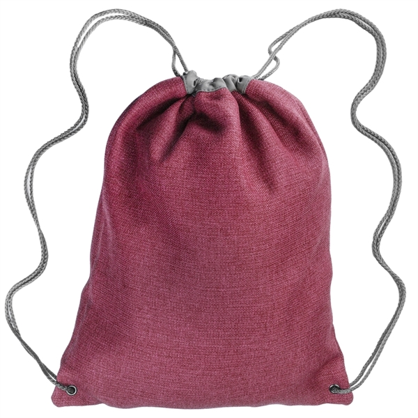 Cromwell Linen Drawstring Backpacks - Cromwell Linen Drawstring Backpacks - Image 8 of 8