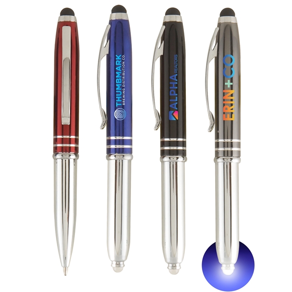 Vivano Duo w/LED Light & Stylus - ColorJet - Metal Pen - Vivano Duo w/LED Light & Stylus - ColorJet - Metal Pen - Image 0 of 8