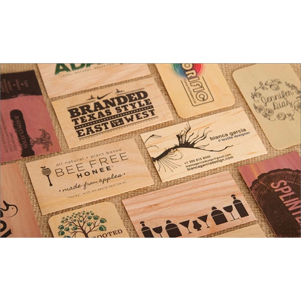 2" x 3.5" - Wood Veneer Business Cards - 2" x 3.5" - Wood Veneer Business Cards - Image 0 of 0