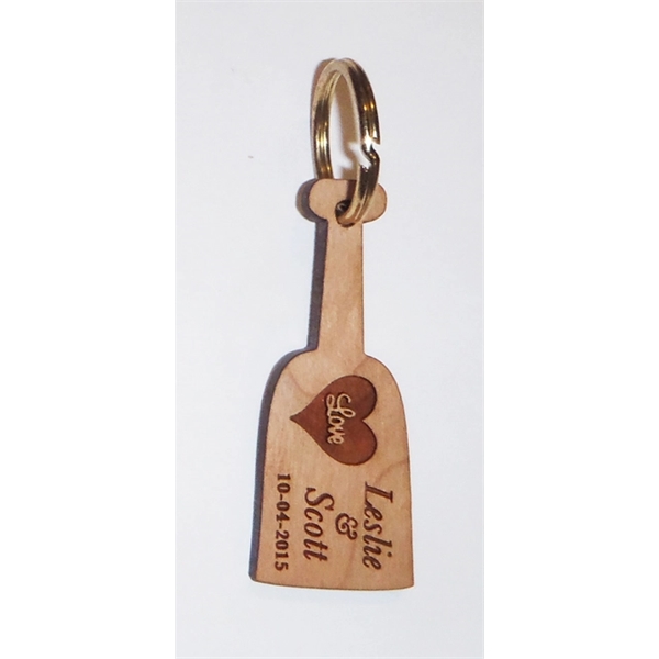1" x 4" - Shaped Hardwood Keychains - 1" x 4" - Shaped Hardwood Keychains - Image 1 of 1