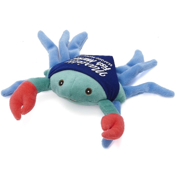 8" Aquatic Beanie Blue Crab