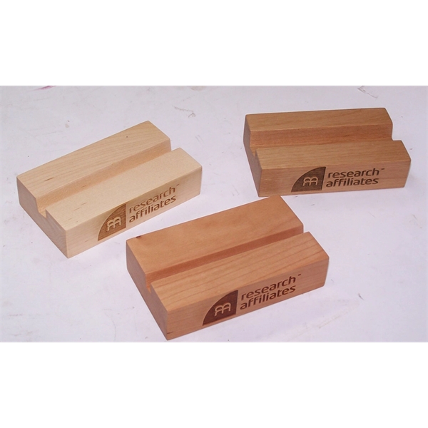 3" x 5" Hardwood Block - Holds cell phones to calendars - 3" x 5" Hardwood Block - Holds cell phones to calendars - Image 0 of 0