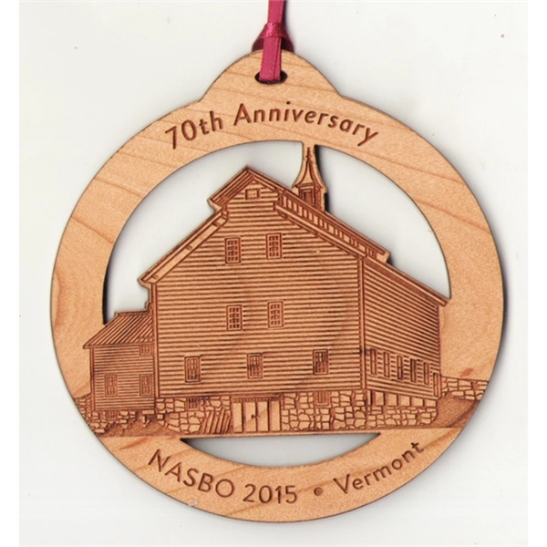 3.5" - Customizable Hardwood Ornaments - 3.5" - Customizable Hardwood Ornaments - Image 2 of 2