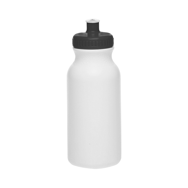 20 oz. White Water Bottle with Push Cap - 20 oz. White Water Bottle with Push Cap - Image 13 of 22