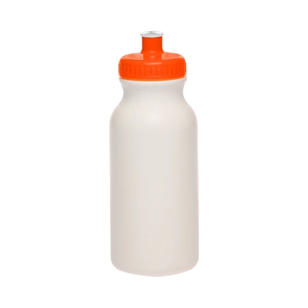 20 oz. White Water Bottle with Push Cap - 20 oz. White Water Bottle with Push Cap - Image 16 of 22