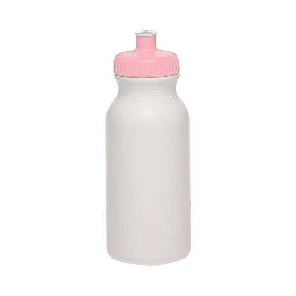 20 oz. White Water Bottle with Push Cap - 20 oz. White Water Bottle with Push Cap - Image 17 of 22