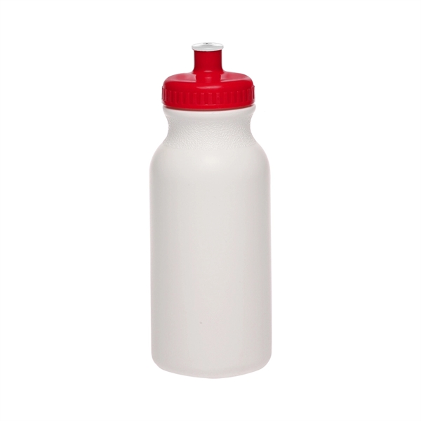 20 oz. White Water Bottle with Push Cap - 20 oz. White Water Bottle with Push Cap - Image 18 of 22