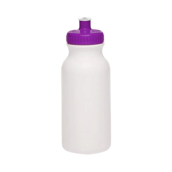 20 oz. White Water Bottle with Push Cap - 20 oz. White Water Bottle with Push Cap - Image 20 of 22